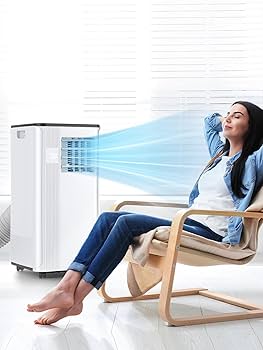 Amazon | 9000 BTU 3-in-1 ポータブルエアコン - 急速冷却、除湿